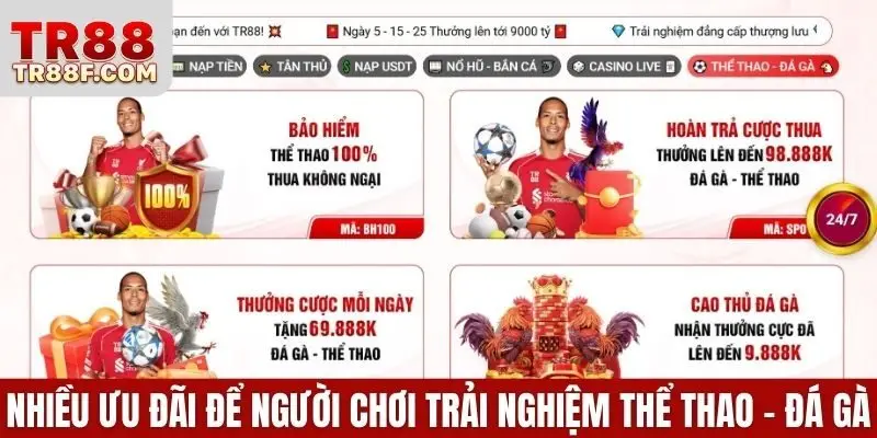 Khuyến Mãi TR88 Mới Nhất - Nhận Ưu Đãi Khủng Mỗi Ngày - WINLUMO99.LOL