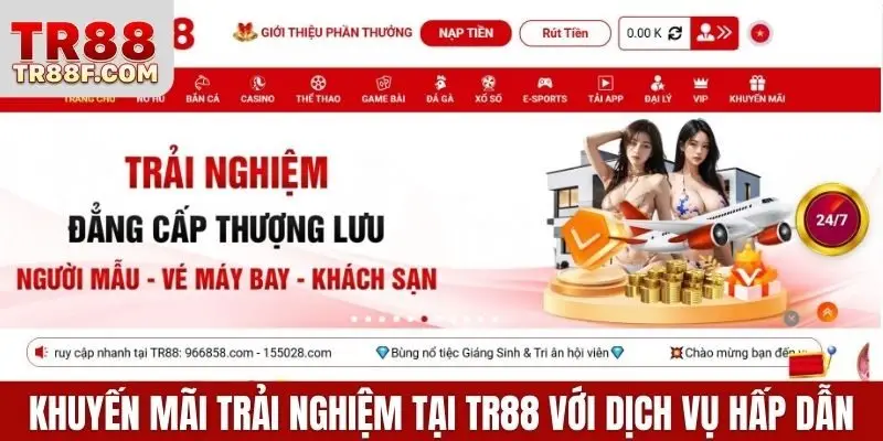 TR88 Ra Mắt Khuyến Mãi Trải Nghiệm Độc Quyền Khách Hàng VIP - WINLUMO99.LOL