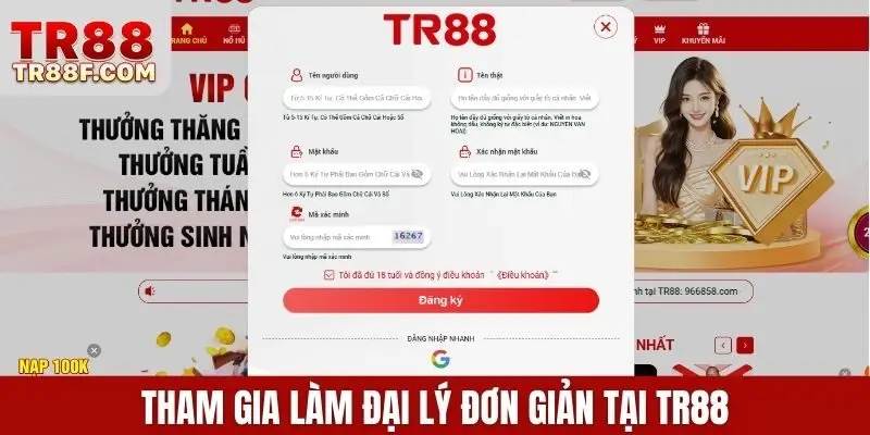 Đại Lý TR88 - Cơ Hội Hợp Tác Sinh Lợi Bền Vững Hoa Hồng 80% - WINLUMO99.LOL